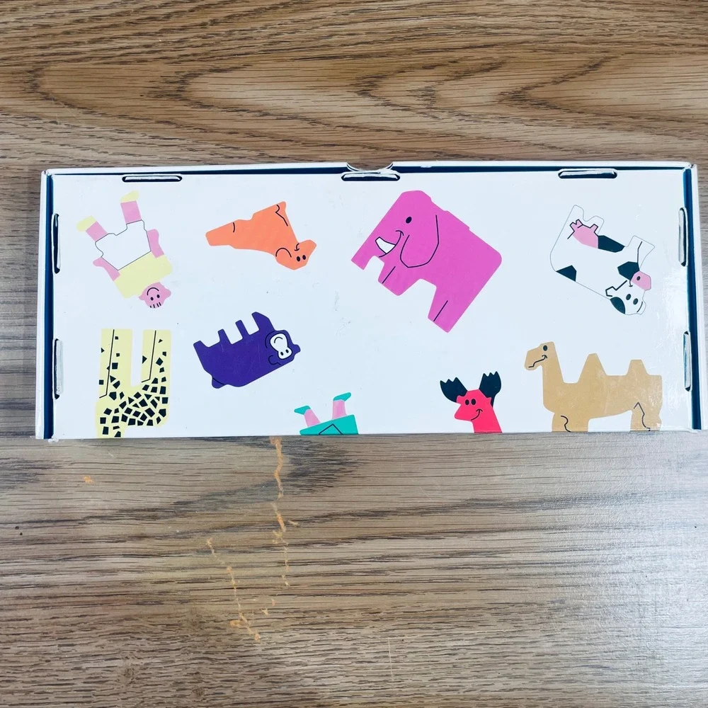 Benesse Kodomo Animal‎ Wooden Blocks Set Educational Preschool Toy